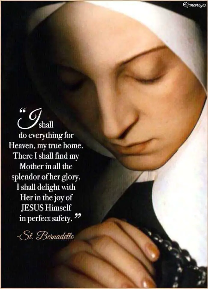 Prayer to St Bernadette 