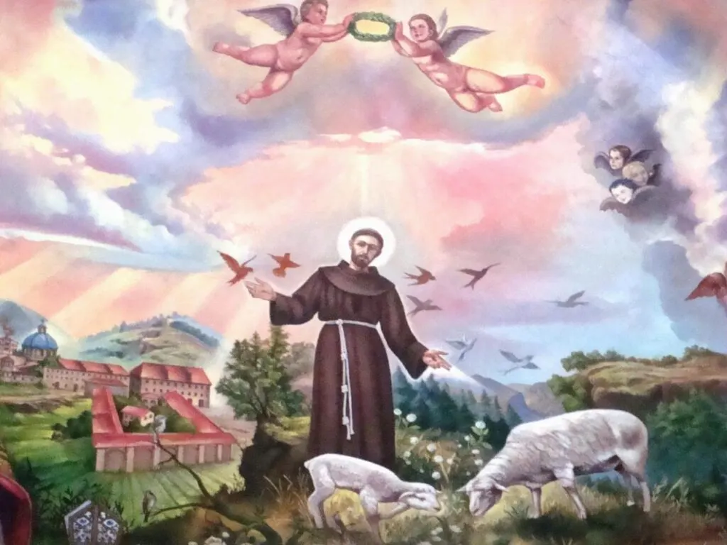 History of St Francis Prayer for peace, lyrics in Latin, English, Spanish and French.