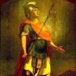 Who's St Longinus and his role in Christ Crucifixion.